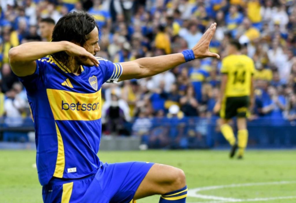 Cavani se sacó la mufa y convirtió un gol en Boca