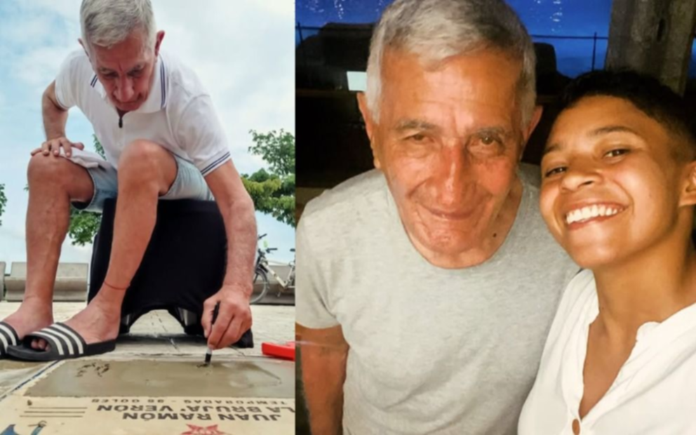 En medio de su cumple 81 y junto a su pareja, homenaje a Juan Ramón Verón en Barranquilla