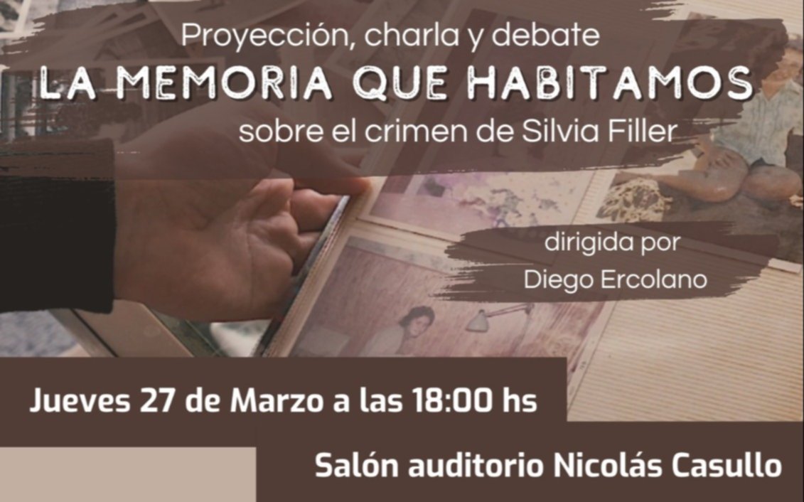 UNQ: proyectarán documental sobre el asesinato de Silvia Filler con charla debate