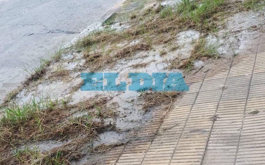 Dos pérdidas de agua "hermanas" en una esquina de La Plata deja a los hogares con baja presión
