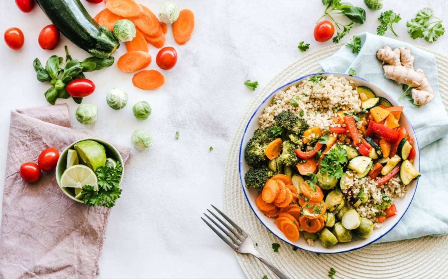 De mayor a menor, el vínculo de los vegetales y sus calorías