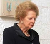 Margaret Thatcher reapareció en un homenaje