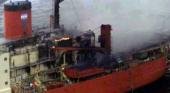 Se incendió el Almirante Irízar