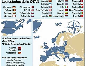 Rusia amenaza a Ucrania y Georgia por ingreso a OTAN
