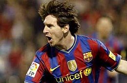 Lio Messi lidera la tabla de 
goleadores de la Liga de España