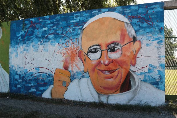 El Papa Francisco tiene su propio mural en Los Hornos