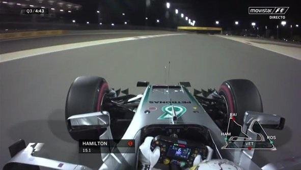 Hamilton consiguió la pole y largará primero en Bahréin