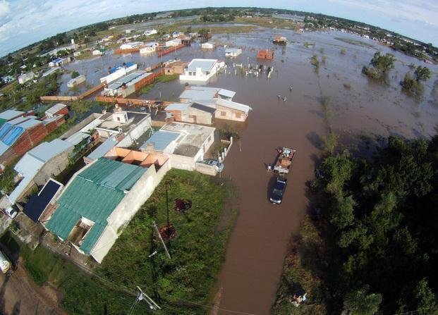 Inundaciones: alerta en Entre Ríos, Corrientes y Santa Fe