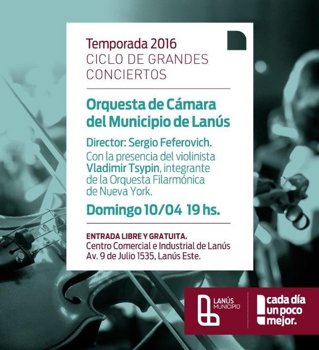 Recital de la Orquesta de Cámara del Municipio de Lanús