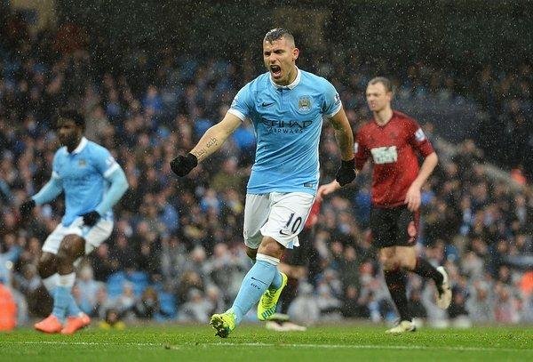 Manchester City venció a West Bromwich con gol del Kun