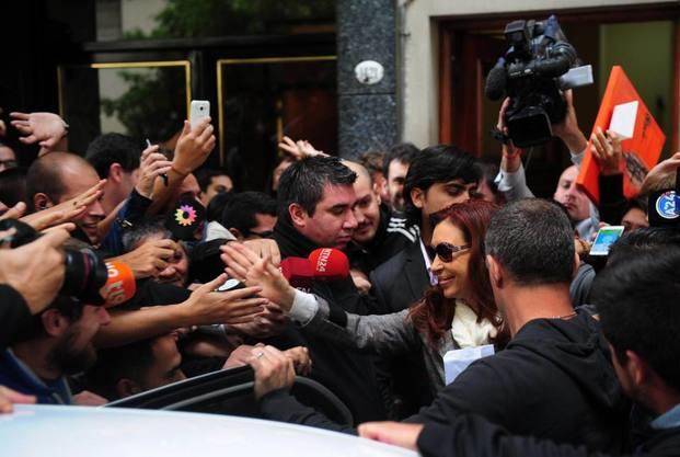 Un acto político más allá de la cita con la Justicia