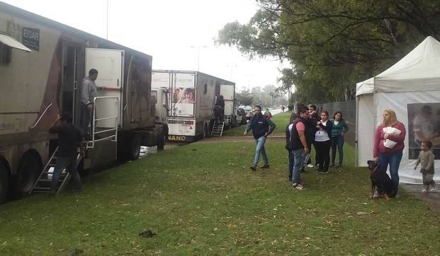Campaña de salud en Monte Chingolo