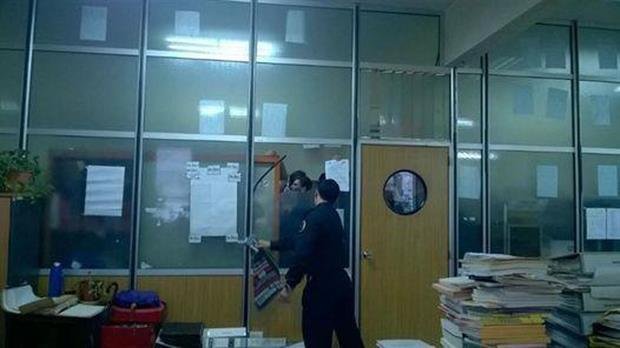 Otra vez incidentes en el edificio del INDEC
