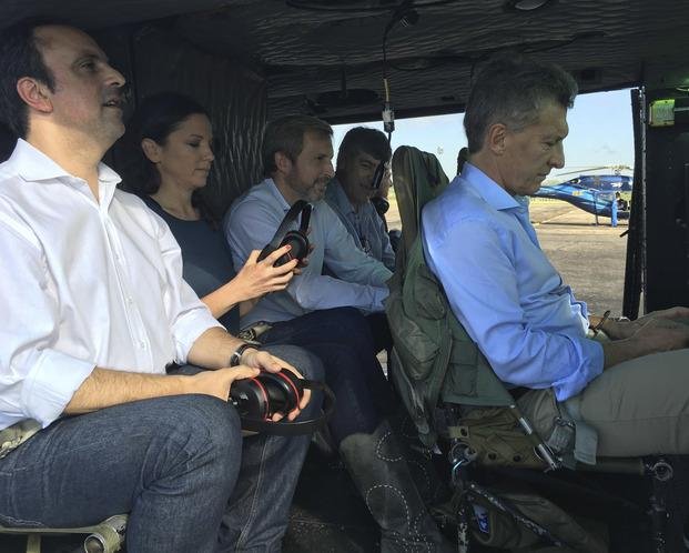 Macri recorrió las zonas afectadas por inundaciones
