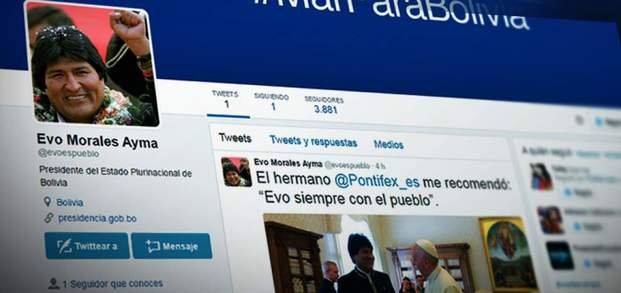 Evo Morales se sumó a la fiebre por Twitter
