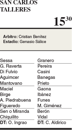 San Carlos, por los tres puntos