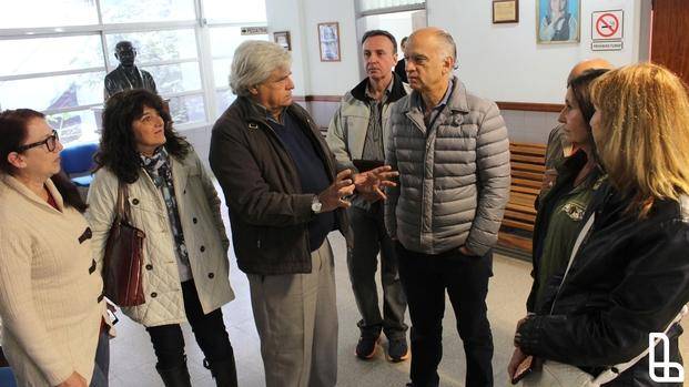 Grindetti supervisó obras en sala Máspero