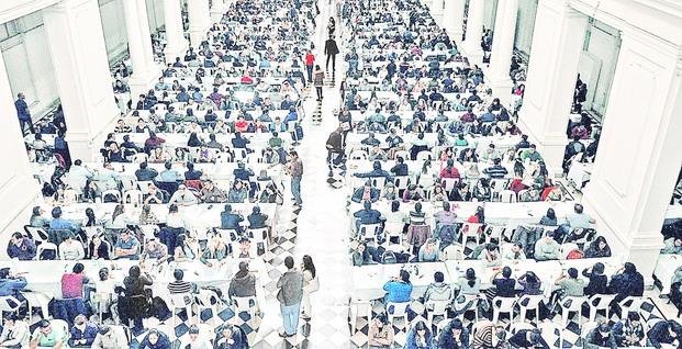 Multitudinario examen por residencias médicas