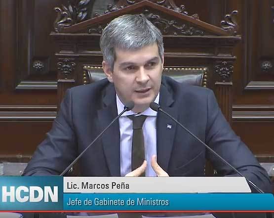 Peña polemizó con diputados del FpV
al brindar informe de gestión