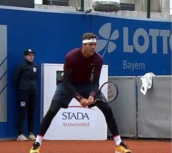 Del Potro avanzó en el frío de Munich