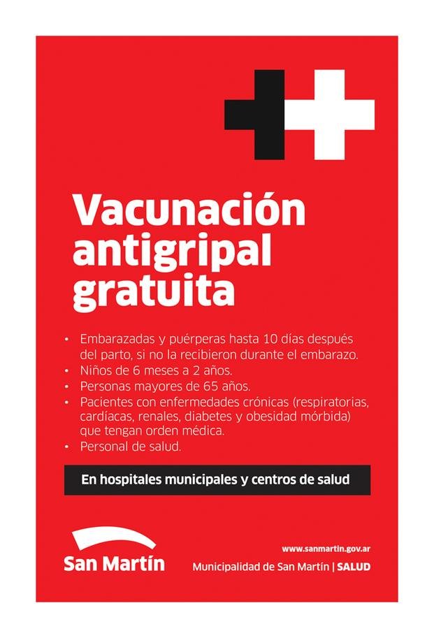 Comenzó la campaña de vacunación antigripal en San Martín