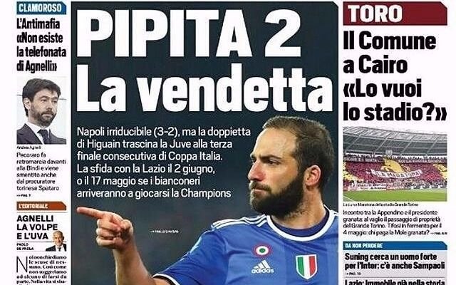 El Pipa, tapa de todos los diarios
