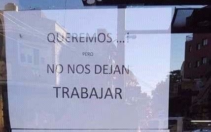 "Queremos trabajar pero estamos amenazados"