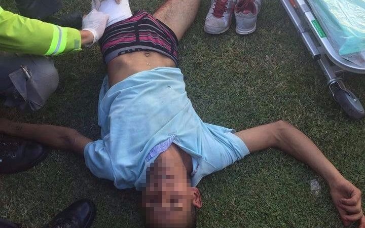 Fue a robar en una casa y terminó apuñalado en una pierna