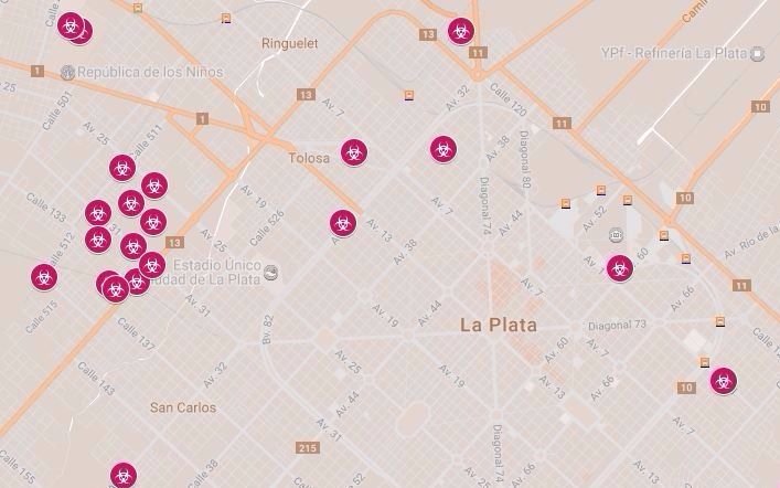 Publican un mapa interactivo de los basurales de la Región