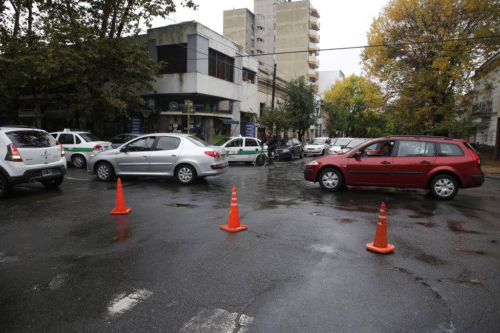 Cierre de calles por una marcha que no fue