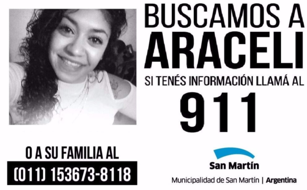 Tras diez días, siguen con la búsqueda de Araceli Fulles en San Martín