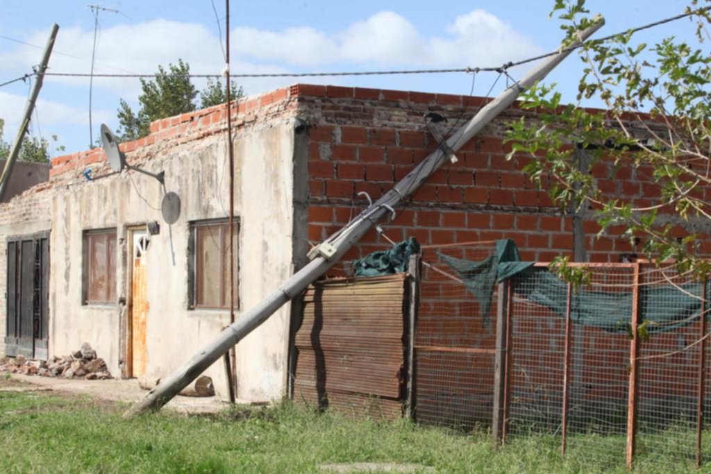 Zonas de la periferia castigadas por ráfagas con fuerte velocidad