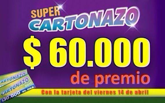 Otro pozo extra: se juega un Cartonazo por $60.000