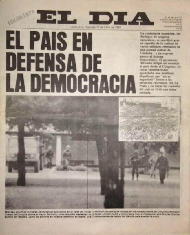 Una edición histórica de EL DIA en defensa de la República