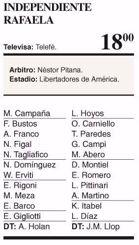 El Rojo va por otros tres puntos