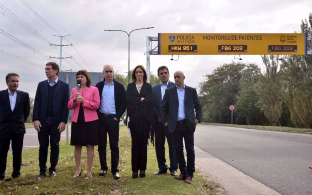 Presentaron un "anillo digital de seguridad" en accesos a capital federal