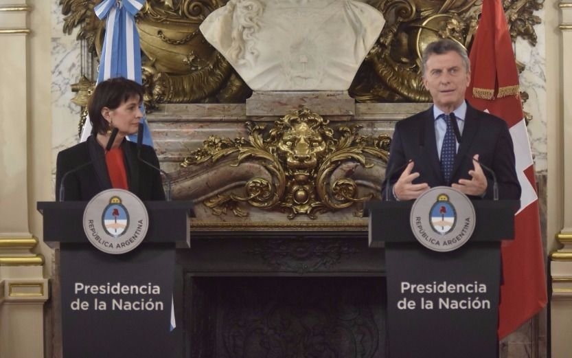 La presidenta de Suiza alabó las reformas impulsadas por Macri