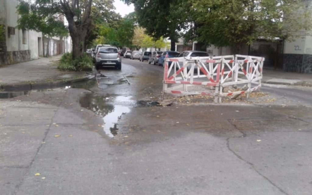 Abundante desborde cloacal en 96 y 116