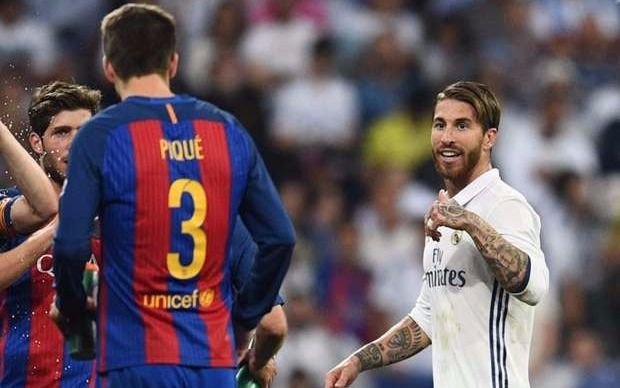 La dura polémica entre Sergio Ramos y Piqué siguió en la cancha