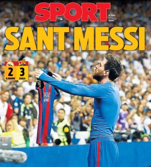 Messi, el "dueño" de las tapas de los diarios españoles