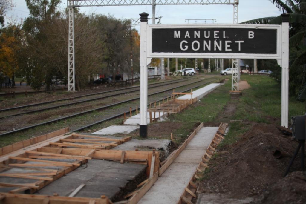 Apuran las obras para construir los nuevos andenes ferroviarios