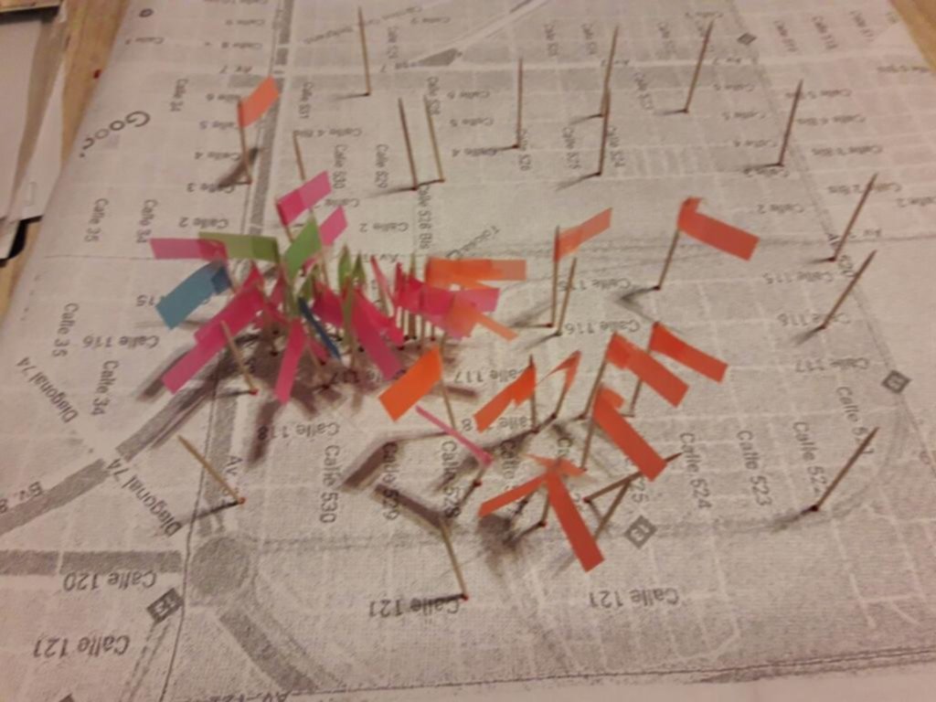 Vecinos de Tolosa empezaron a armar el mapa del delito