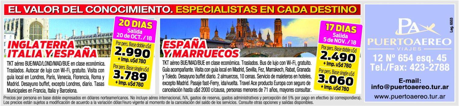 Puerto Aéreo te espera con los mejores paquetes