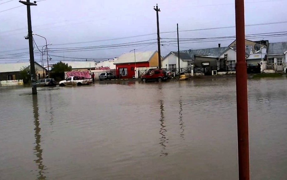Colapsó Río Gallegos por la caída de casi 60 milímetros de lluvia