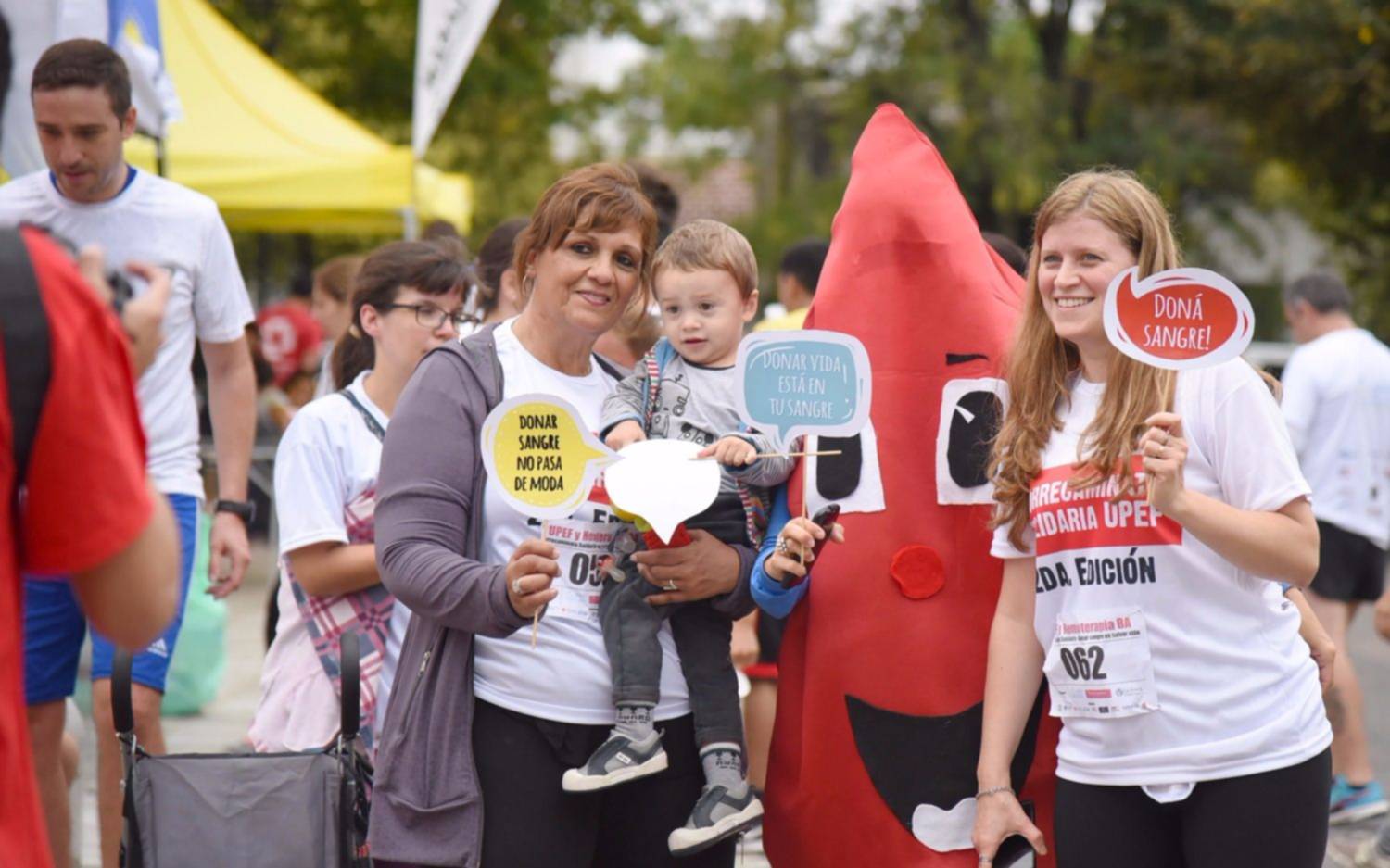 Correcaminata solidaria el plaza Sarmiento para concientizar sobre la donación de sangre