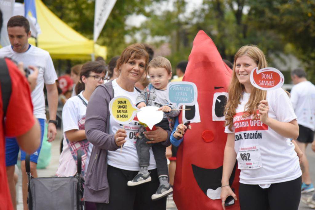 La Ciudad se puso los cortos y salió a trotar para promover la donación de sangre