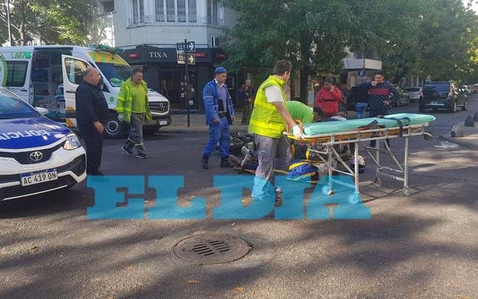 Dos heridos en siniestro vial en 12 y 55