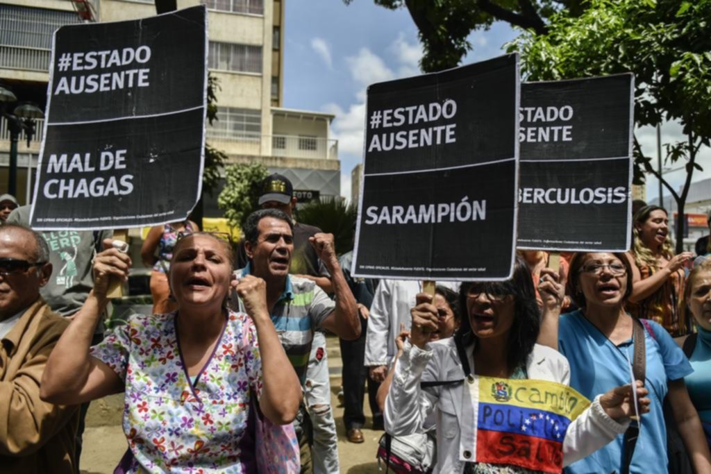 Protesta por la crisis de la salud en Venezuela
