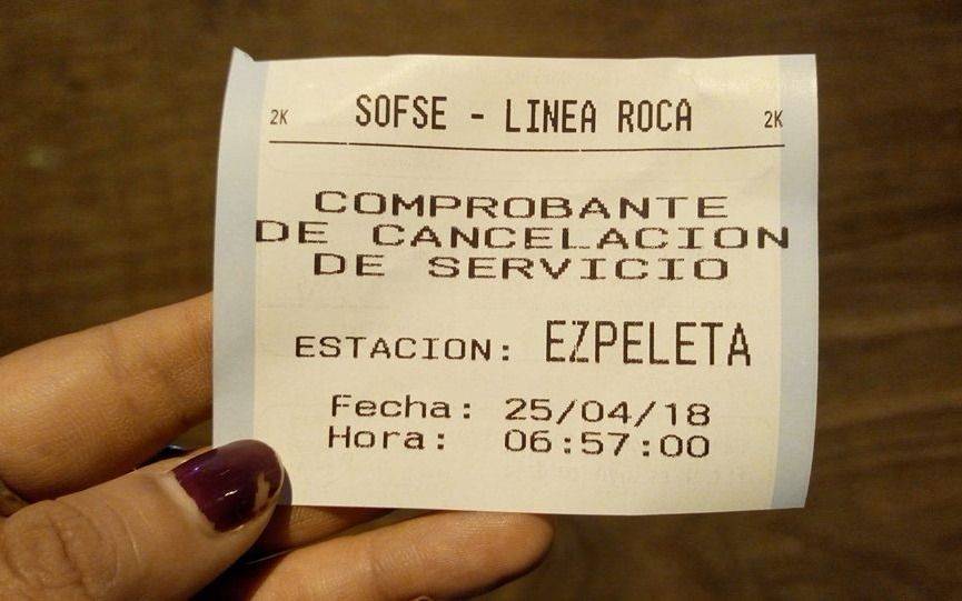 Se normalizó el servicio de la Línea Roca hacia Capital