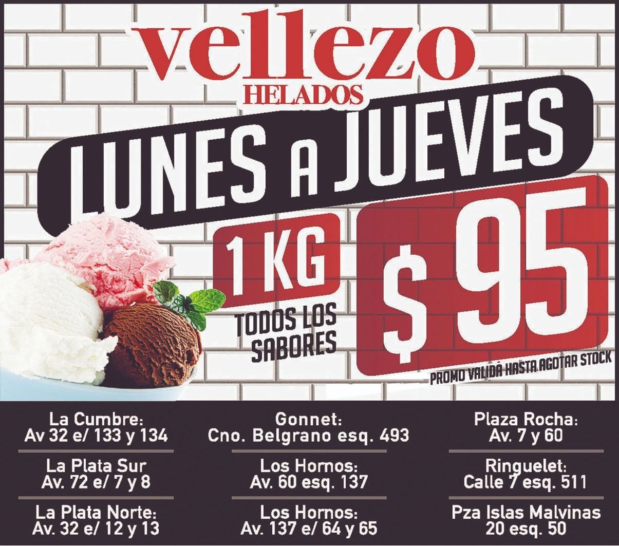 Llevá a tu casa todo el sabor del helado de Vellezo